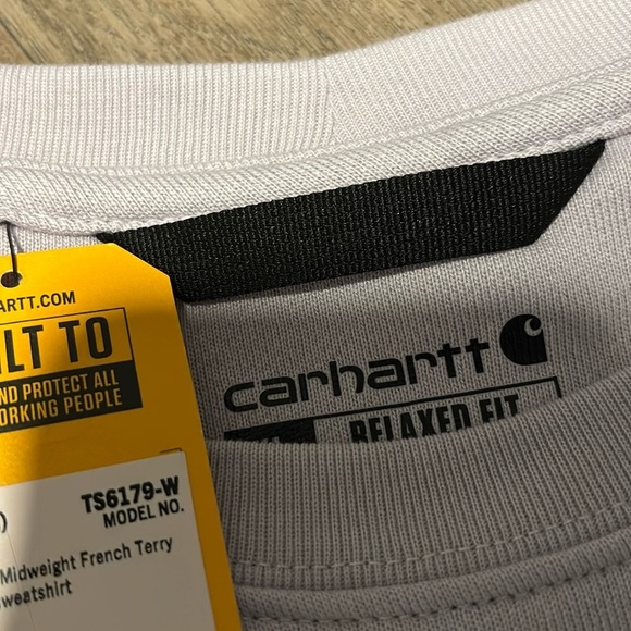 Carhartt Relaxed Fit Midweight French Terry crewneck,soft pullover sweatshirt - Picture 8 of 10